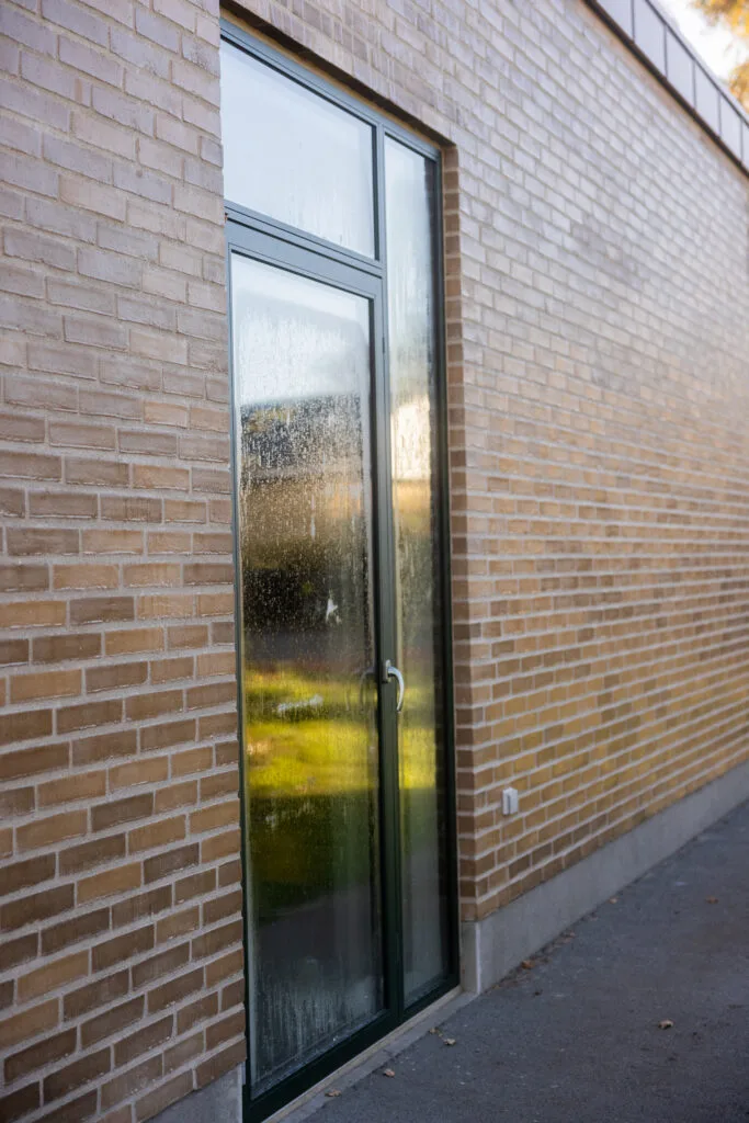 Ny glasdør i hus